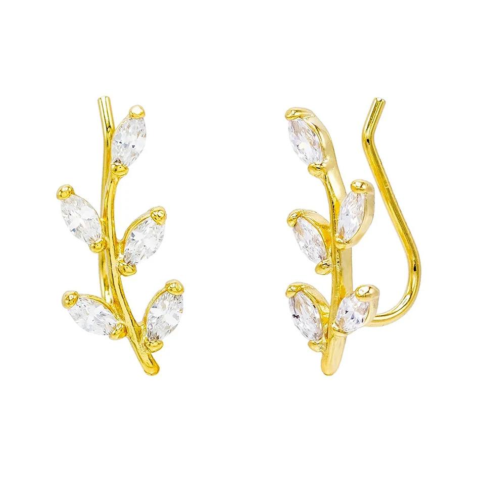 women charming gift 18k gold plated luxury jewelry trendy 925 sterling silver leaf diamond hook earrings
women charming gift 18k gold plated luxury jewelry trendy 925 sterling silver leaf diamond hook earrings