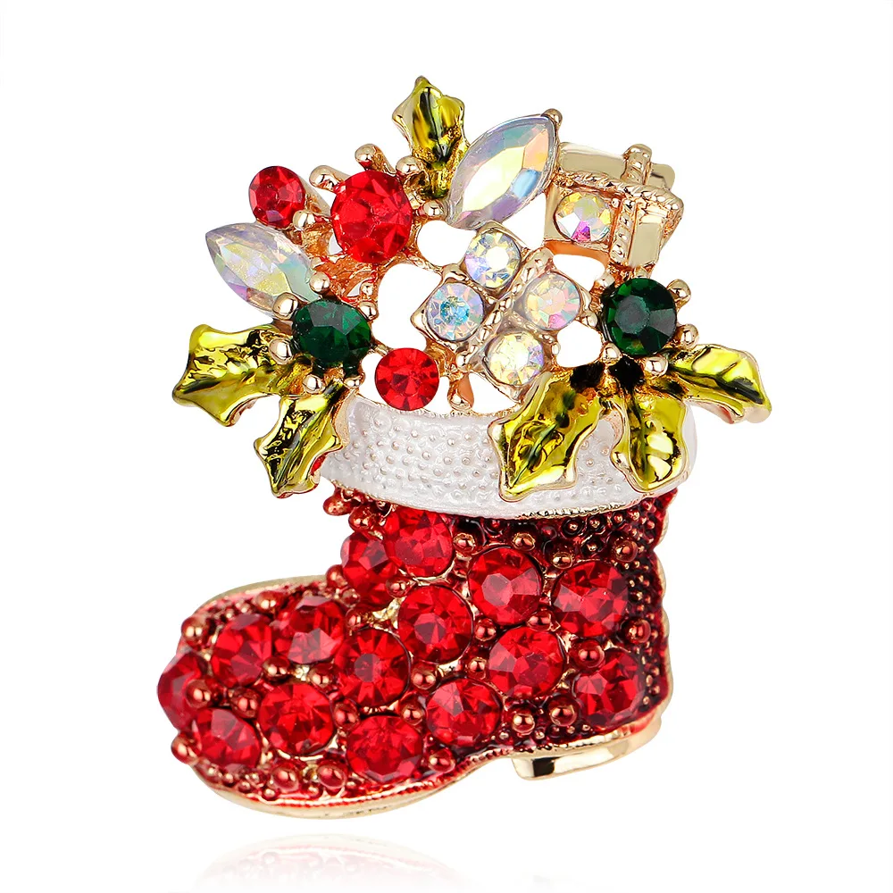 Hot-selling Christmas Boots Brooches Fashion and Personality Festival Jewelry Clothing Matching Accessories
Hot-selling Christmas Boots Brooches Fashion and Personality Festival Jewelry Clothing Matching Accessories