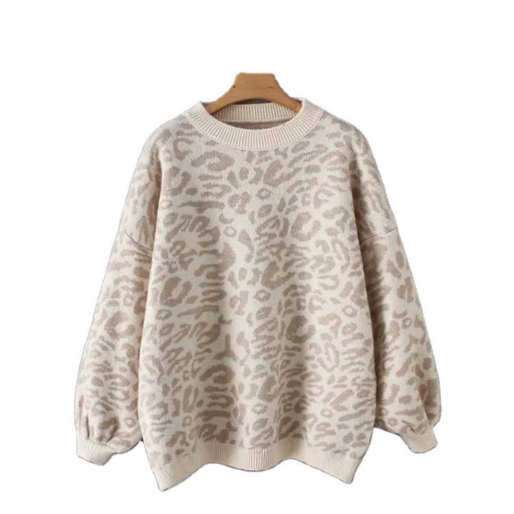 Winter leopard printed thick pullover sweater for turtleneck women long sleeve sweater
Winter leopard printed thick pullover sweater for turtleneck women long sleeve sweater