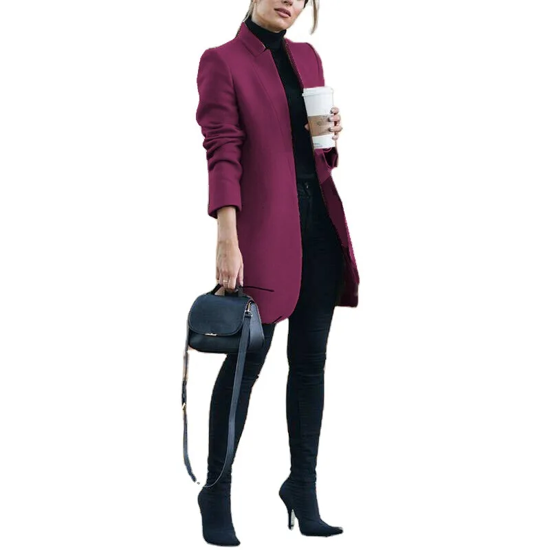Stock Fashion Black Coat Woman Clothes Female Suits Blazers Blazer Women Jacket Blazer Feminine
Stock Fashion Black Coat Woman Clothes Female Suits Blazers Blazer Women Jacket Blazer Feminine