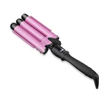 Professional big wave Hair Curling Iron rotating hair curler LCD display Electric Magic Hair Curler