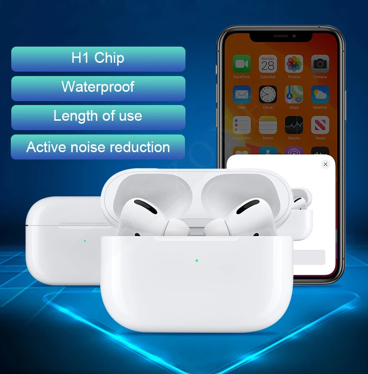 2019 Portable TWS wireless bluetooth headphones for Airpods pro with wireless charging case - ANKUX.COM