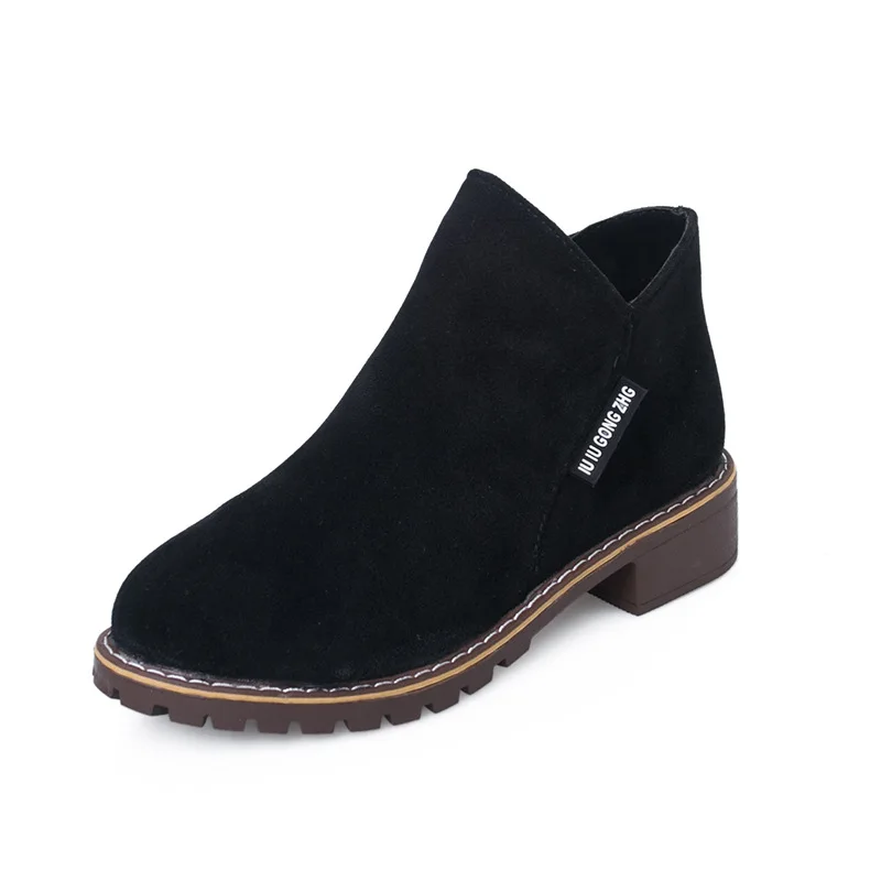 Autumn and winter new Korean Plush Martins boots women's side zipper boots women's low heel low tube student college style
Autumn and winter new Korean Plush Martins boots women's side zipper boots women's low heel low tube student college style