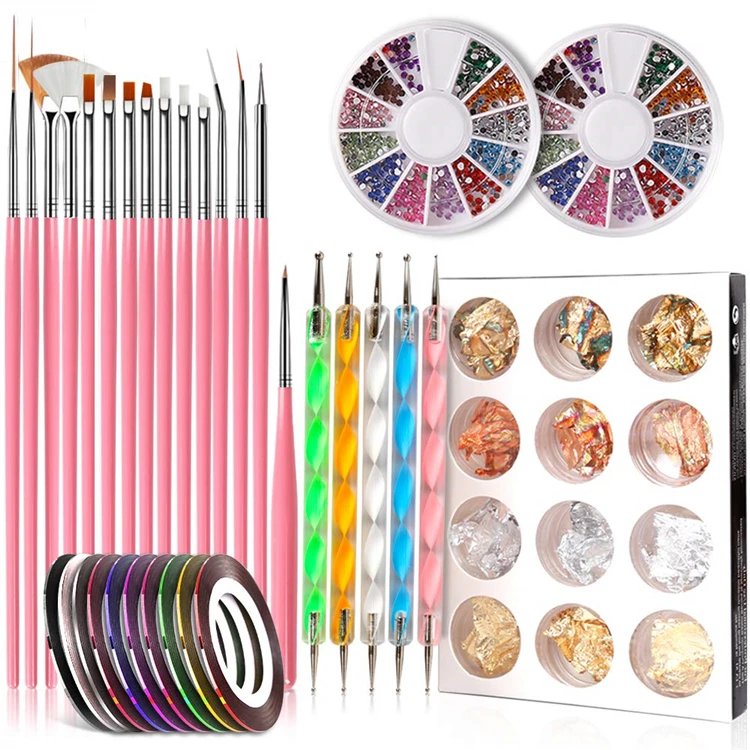 15pcs Nail Pen Designer Stamp Nail Art Tool Set Include Brushes,Dotting Tool,Nail Foil,mANICURE Tape and Rhinestones,TOYS0157, As picture
15pcs Nail Pen Designer Stamp Nail Art Tool Set Include Brushes,Dotting Tool,Nail Foil,mANICURE Tape and Rhinestones,TOYS0157, As picture