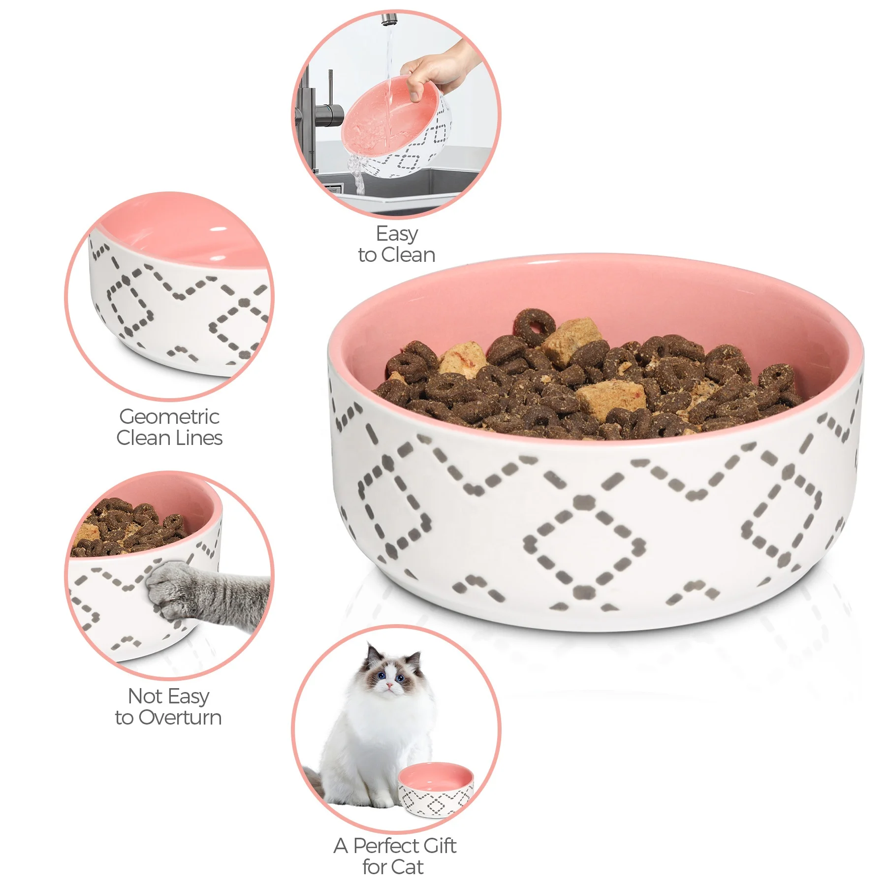 Hot sale easy to clean non-slip cat food bowl pet supplies newest pet bowl design 2021 customized pet ceramic water bowl design
Hot sale easy to clean non-slip cat food bowl pet supplies newest pet bowl design 2021 customized pet ceramic water bowl design