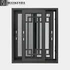 Simple iron windows grills design modern house aluminum sliding windows