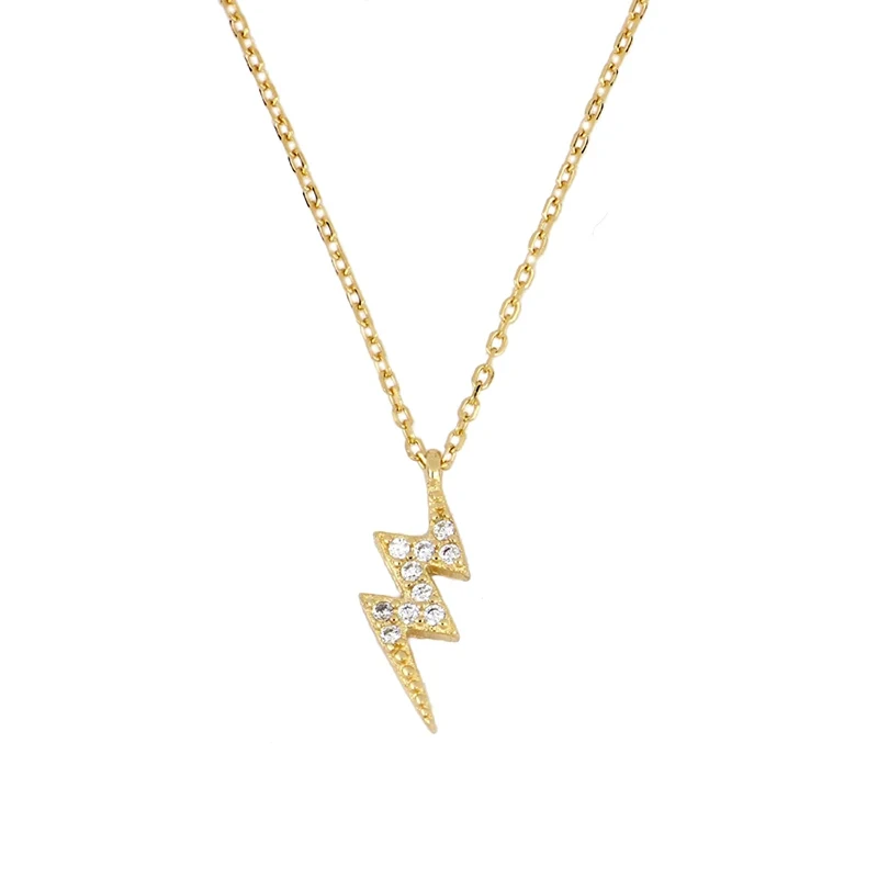 2022 NEW INS 925 Sterling Silver Fashion flash linghting thunder Necklace 18K Gold Plated for women
2022 NEW INS 925 Sterling Silver Fashion flash linghting thunder Necklace 18K Gold Plated for women