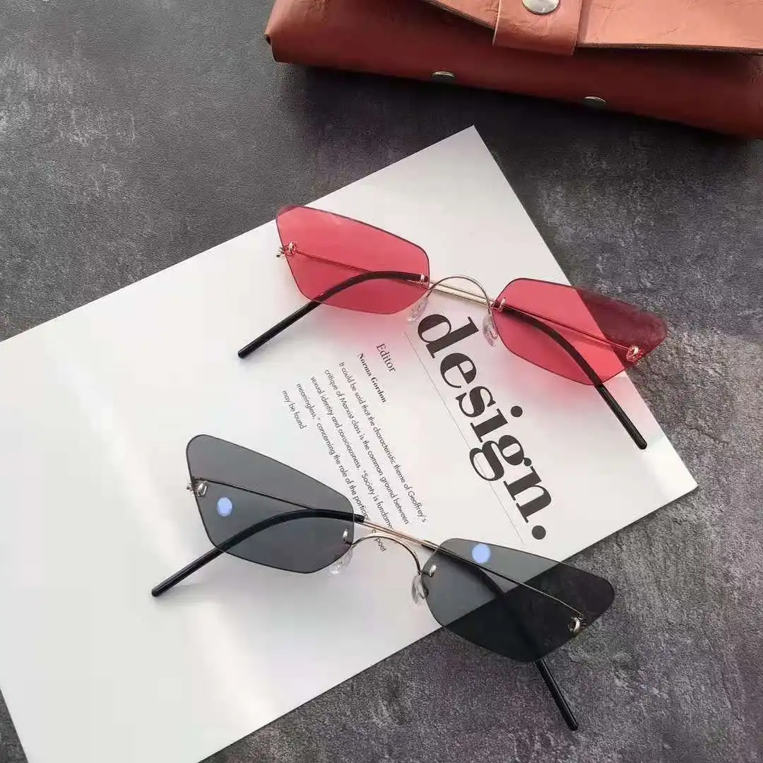 New Small Rimless Cut Sunglasses Sun Glasses women Sunglasses trendy 2020 Luxury hot women sunglasses, 8colors
New Small Rimless Cut Sunglasses Sun Glasses women Sunglasses trendy 2020 Luxury hot women sunglasses, 8colors