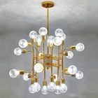 JYL-D1112 Modern lighting chandelier golden glass chandelier crystal bubble lamp living room hotel
