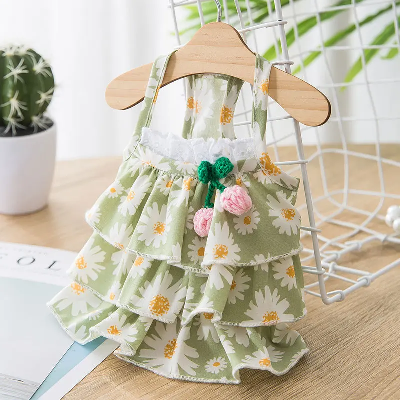 Summer Fashion Cat Dog Skirt Daisy Print Suspender Lace Skirt for Small Dogs Puppy Kitten Party Princess Dress Chihuahua Clothes
Summer Fashion Cat Dog Skirt Daisy Print Suspender Lace Skirt for Small Dogs Puppy Kitten Party Princess Dress Chihuahua Clothes