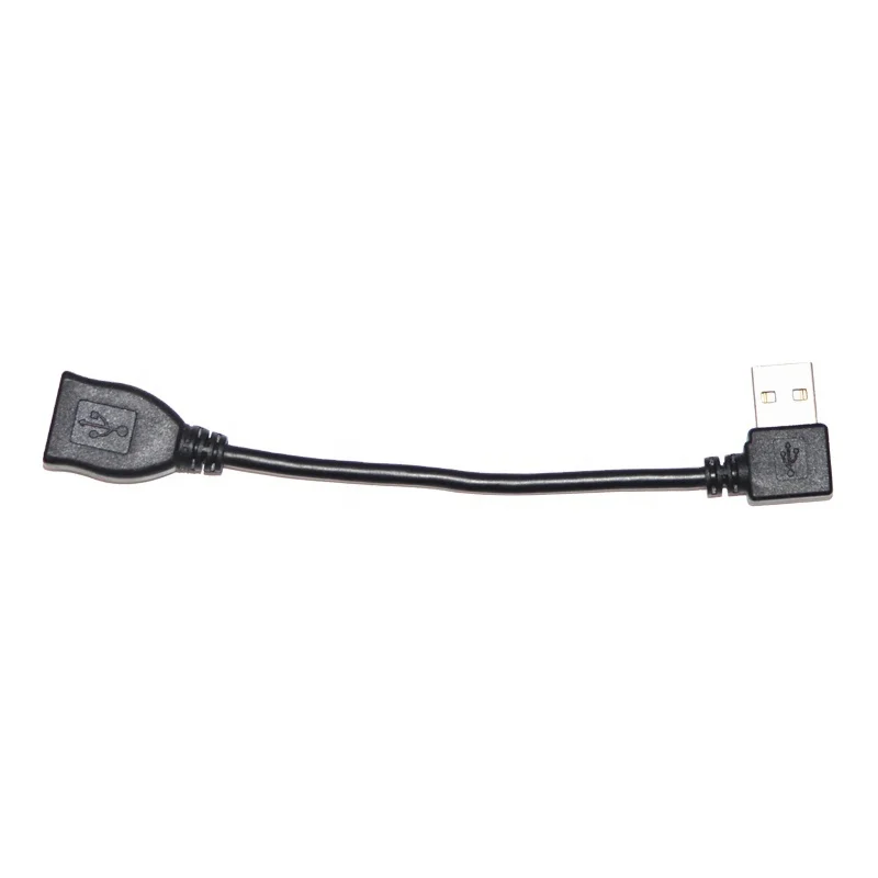 Wholesale 90 Degrees Right Angle USB Cable USB 2.0 Male to Female Extension Cord, Black
Wholesale 90 Degrees Right Angle USB Cable USB 2.0 Male to Female Extension Cord, Black