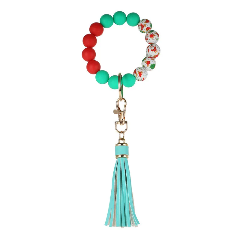 2021 Christmas Wooden Bead Bracelet European and American Silicone Keychain Leather Gift Silicone Bracelet
2021 Christmas Wooden Bead Bracelet European and American Silicone Keychain Leather Gift Silicone Bracelet