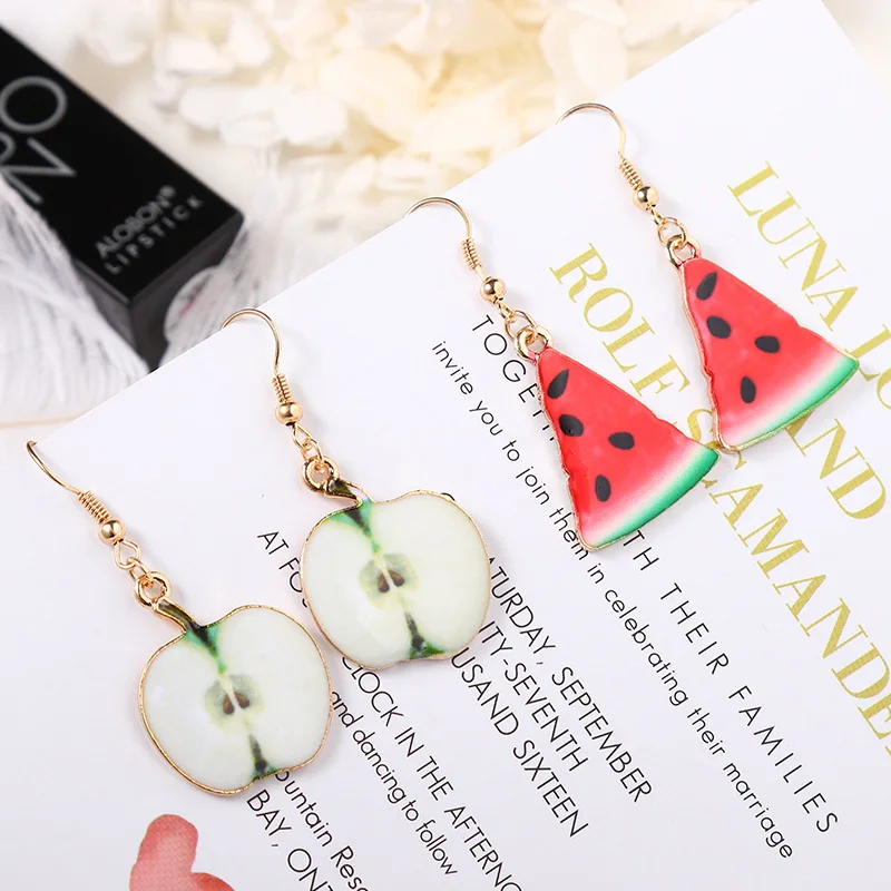 2020 Hot Selling Creative Funny Cartoon Fruit Earrings Fashion Drop Earrings For girl
2020 Hot Selling Creative Funny Cartoon Fruit Earrings Fashion Drop Earrings For girl