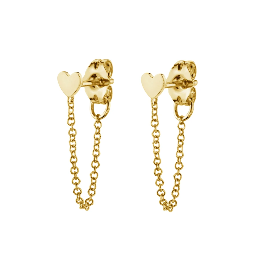 wholesale women fashion accessories jewelry brass 14k gold plated heart connected chain earrings
wholesale women fashion accessories jewelry brass 14k gold plated heart connected chain earrings