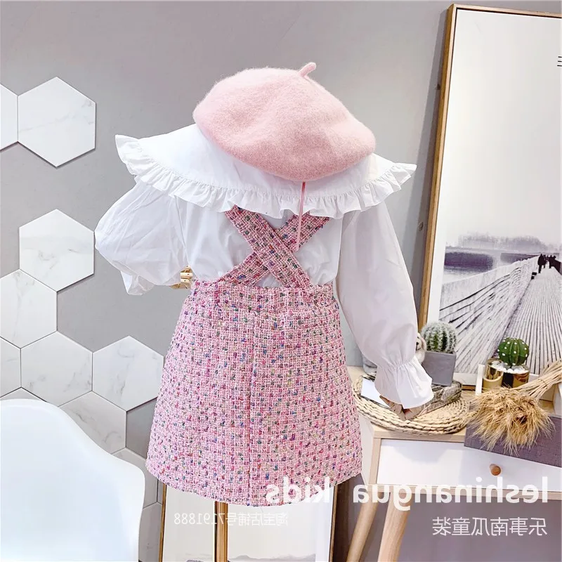 2020 hot sale beautiful cute big collar shirt suiting tank skirt children sets wholesale fall girl clothes for 3-8 years old, Picture
2020 hot sale beautiful cute big collar shirt suiting tank skirt children sets wholesale fall girl clothes for 3-8 years old, Picture