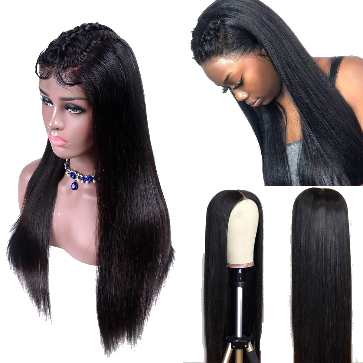 Free Shipping 100% Human Remy Hair Transparent Long 20 Inch Straight Lace Front Wig for Black Women
Free Shipping 100% Human Remy Hair Transparent Long 20 Inch Straight Lace Front Wig for Black Women