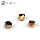 SI.VOUS Cheap Luminous 3mm Glass Seed Beads Gold For Jewelry Making