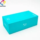 Perfect Blue Colored Box Cardboard Box Lid Custom Phone Box