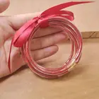 2019 Wholesale All Weather Bracelet Glitter Silicone Jelly Bangles for Girl
