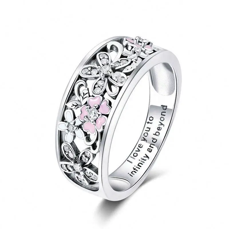 NEW Fashion 925 Sterling Silver Daisy Flower & Love Finger Rings for Women Wedding Engagement Jewelry Ring
NEW Fashion 925 Sterling Silver Daisy Flower & Love Finger Rings for Women Wedding Engagement Jewelry Ring