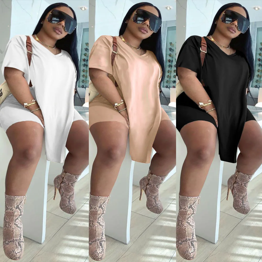 2021 Custom Logo Plus Size Women Two Pieces Workout Top Shorts T-shirt Set Casual Breathable 2 Piece Women Outfit
2021 Custom Logo Plus Size Women Two Pieces Workout Top Shorts T-shirt Set Casual Breathable 2 Piece Women Outfit
