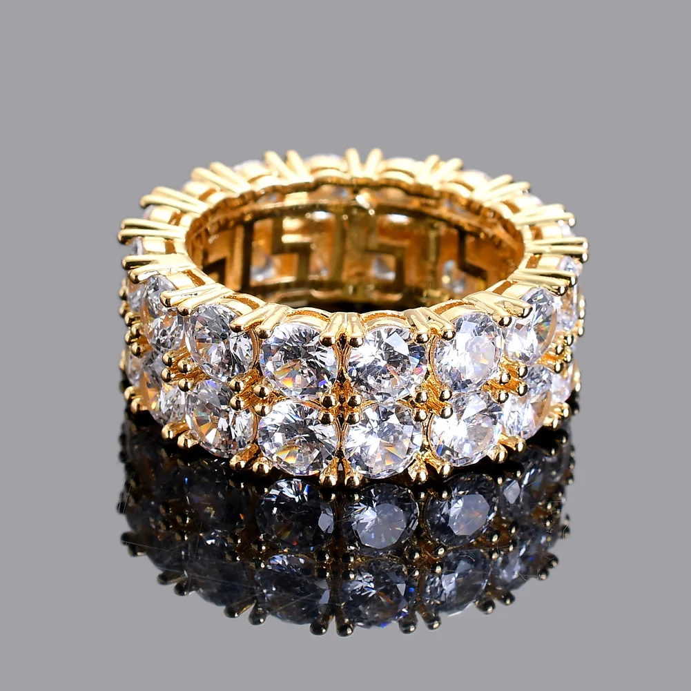 Hip Hop Jewelry New Design Copper Gold Silver Double Row Cubic Zirconia Ring Hip Hop Finger Ring For Men Women
Hip Hop Jewelry New Design Copper Gold Silver Double Row Cubic Zirconia Ring Hip Hop Finger Ring For Men Women