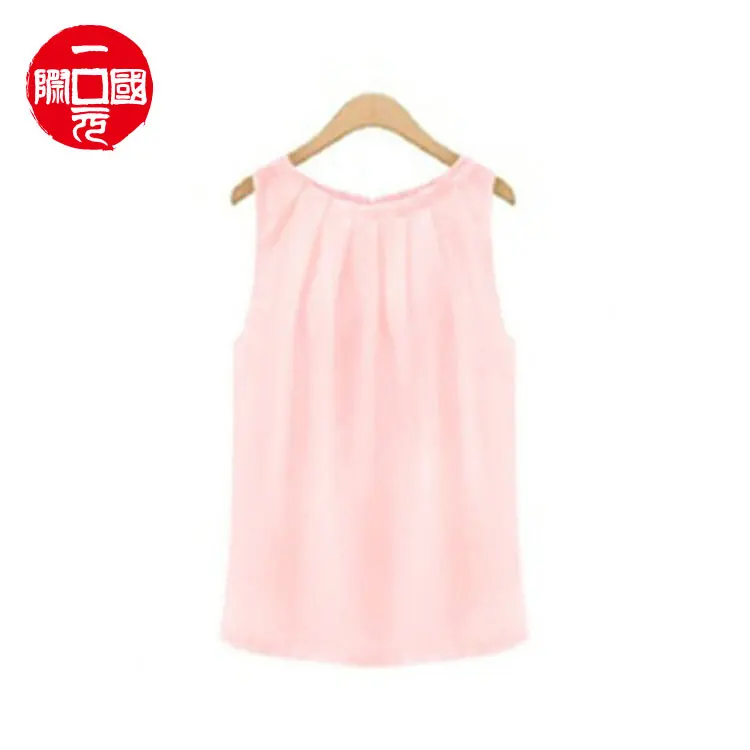 2021 new popular temperament sleeveless round neck pullover chiffon shirt all-match women's tank tops
2021 new popular temperament sleeveless round neck pullover chiffon shirt all-match women's tank tops