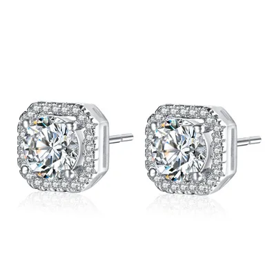 18K White Gold 8mm Square Cubic Zirconia Stud Earrings Top Quality Clear CZ Diamond Stud Earrings For Women
18K White Gold 8mm Square Cubic Zirconia Stud Earrings Top Quality Clear CZ Diamond Stud Earrings For Women
