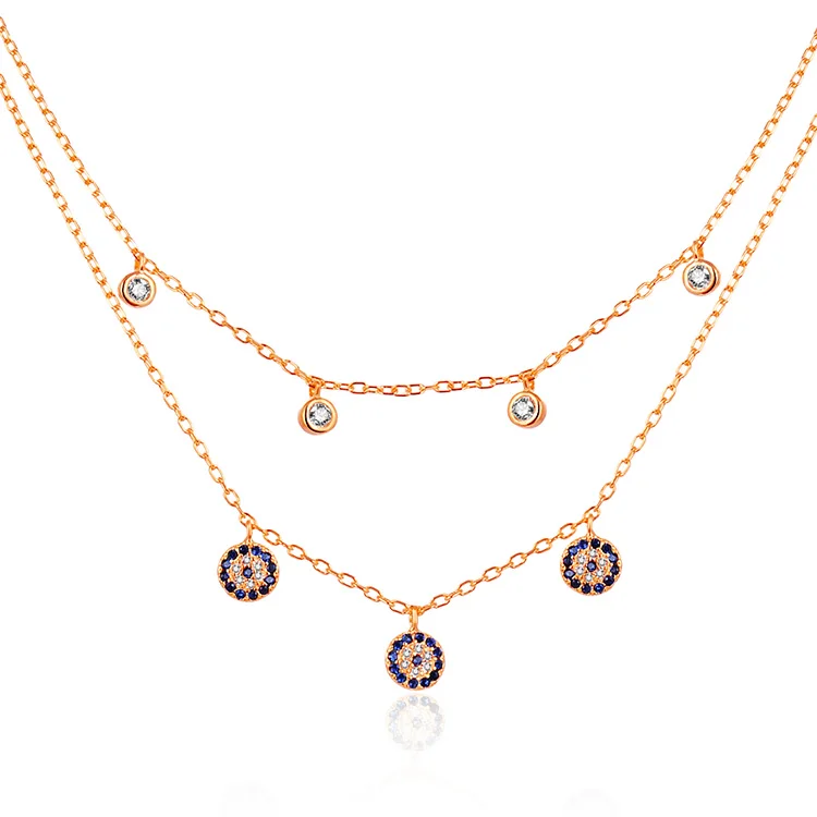 POLIVA evil eye lovely 925 sterling silver custom rose gold plated beautiful necklaces models arabic necklace, Picture
POLIVA evil eye lovely 925 sterling silver custom rose gold plated beautiful necklaces models arabic necklace, Picture