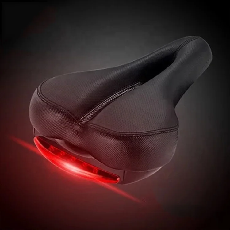 Bicycle Saddle with Tail light Hollow Soft Cushion Professional bike Cycling Saddle Comfortable bike seat, Black and red,as your request
Bicycle Saddle with Tail light Hollow Soft Cushion Professional bike Cycling Saddle Comfortable bike seat, Black and red,as your request