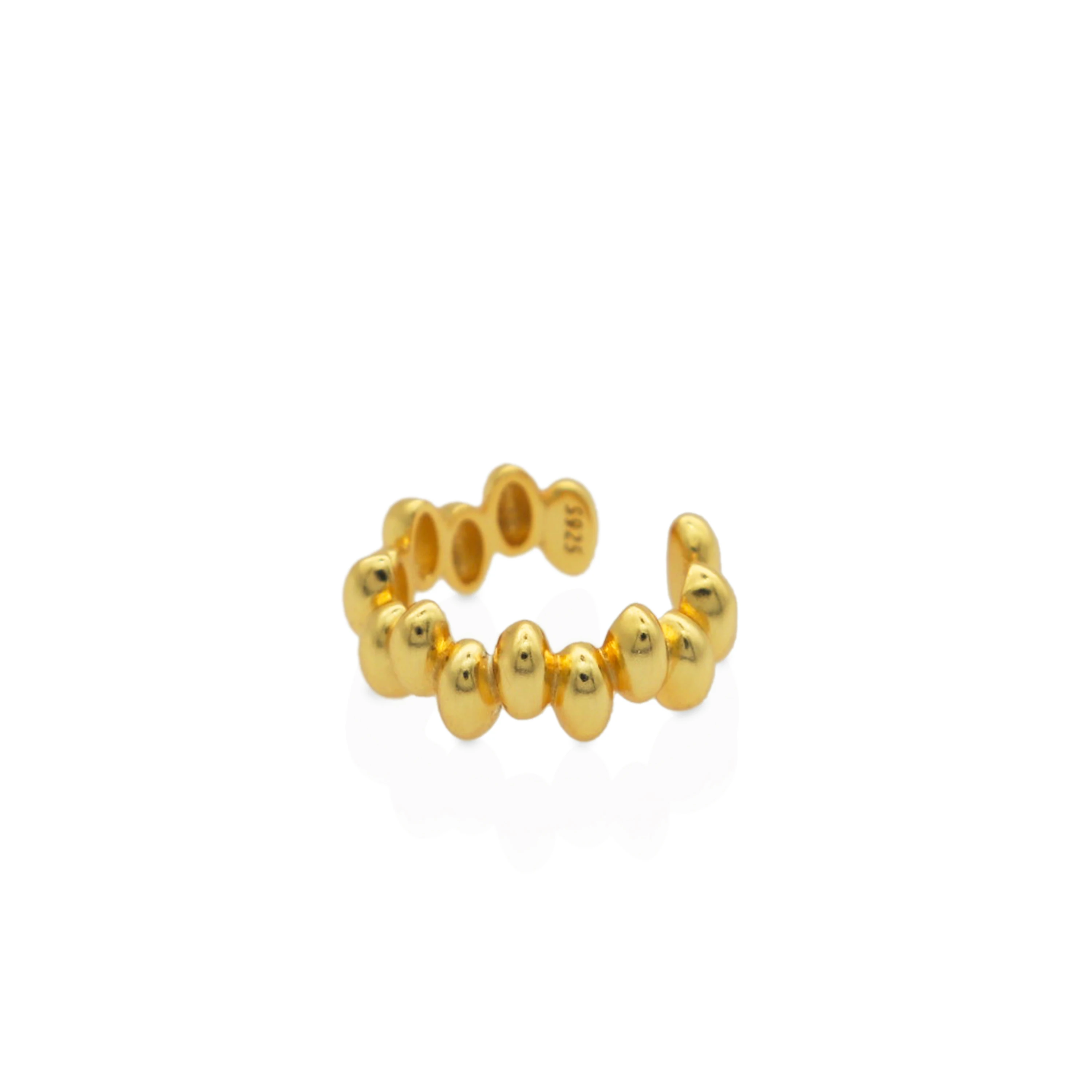 Chris April 925 sterling silver 18k gold plated minimalist small ear cuff jumping beads earring
Chris April 925 sterling silver 18k gold plated minimalist small ear cuff jumping beads earring
