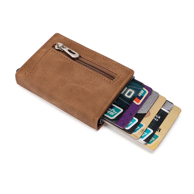 2023 Factory wholesale Leather Slim High Capacity Credit Card Holder Wallet for Men RFID Blocking Pop Up Wallet
2023 Factory wholesale Leather Slim High Capacity Credit Card Holder Wallet for Men RFID Blocking Pop Up Wallet