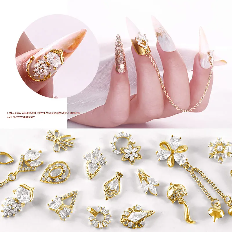 Misscheering alloy Zircon 3D Nail art decoration luxury zircon rhinestone non hot fix nail jewelry high end long nail Tools, Gold
Misscheering alloy Zircon 3D Nail art decoration luxury zircon rhinestone non hot fix nail jewelry high end long nail Tools, Gold