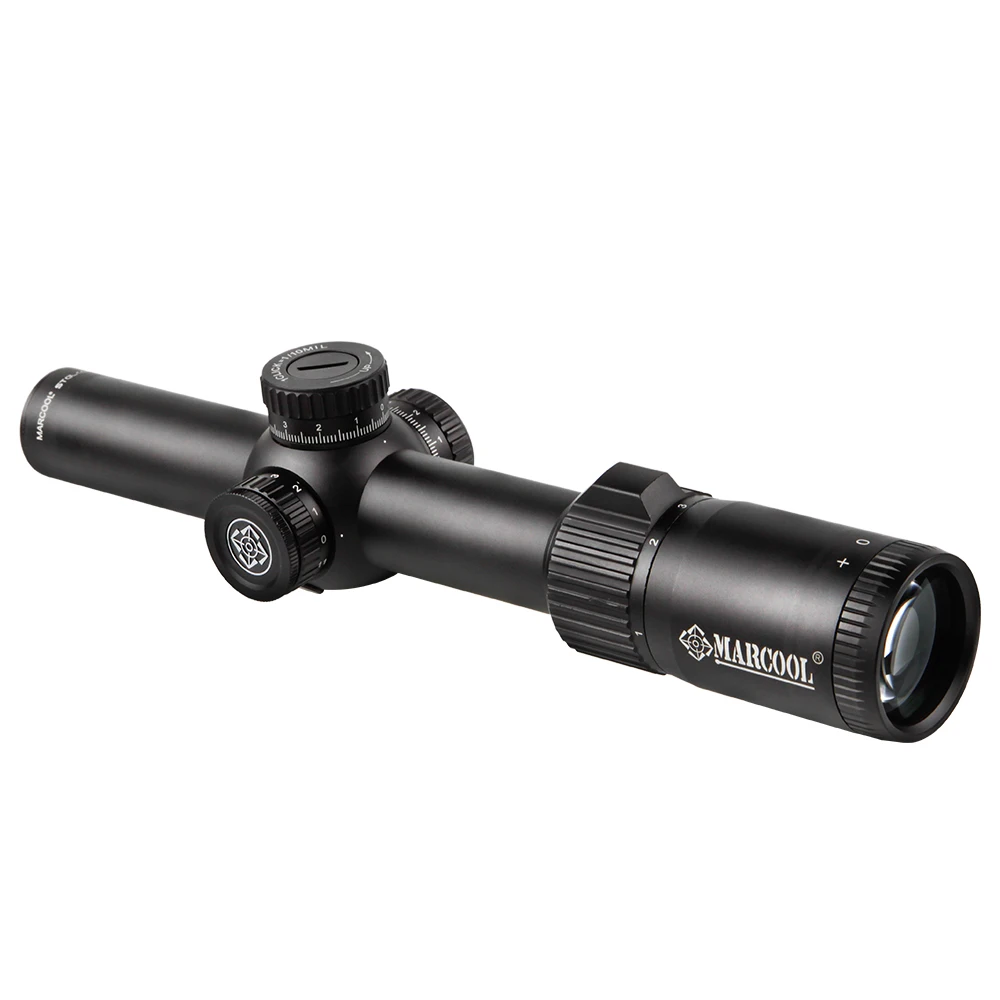 Marcool rangefinder Optical Sight Red Illuminated Reticle 1-8 X24 Hunting Riflescope
Marcool rangefinder Optical Sight Red Illuminated Reticle 1-8 X24 Hunting Riflescope