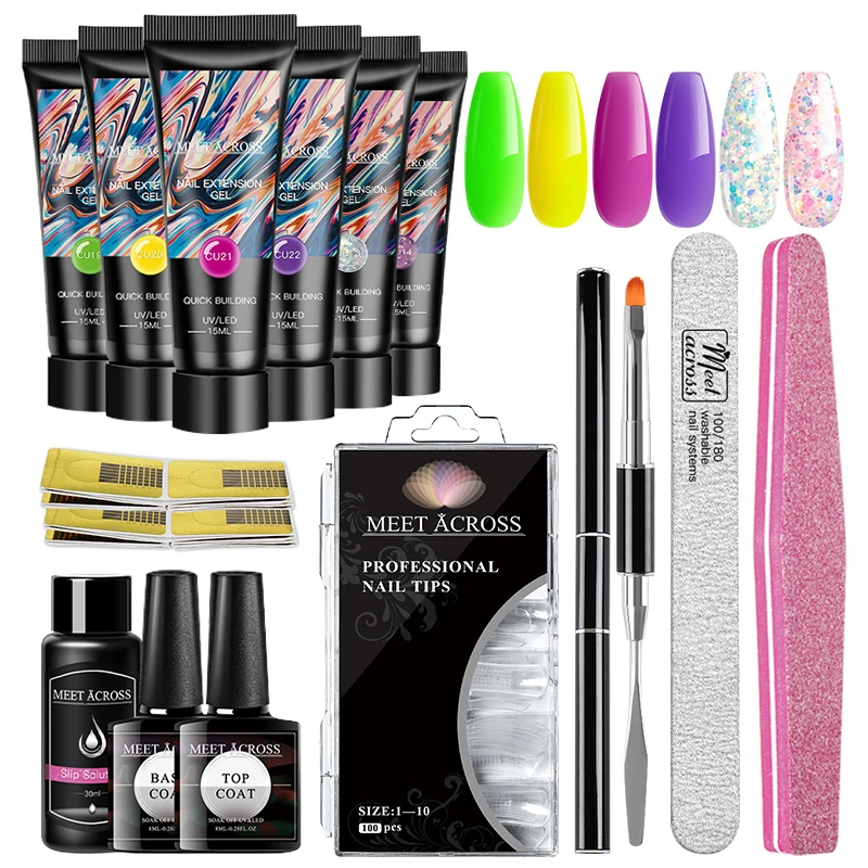 Nail Kit Bulk Lengthening 2020 High Quality 15ml Fluorescent 6 Color Poly Gel Uv Set
Nail Kit Bulk Lengthening 2020 High Quality 15ml Fluorescent 6 Color Poly Gel Uv Set