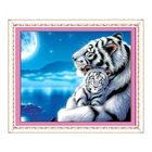 Factory wholesale custom home effect wall decoration 2019 5D DIY tool set diamond painting tiger