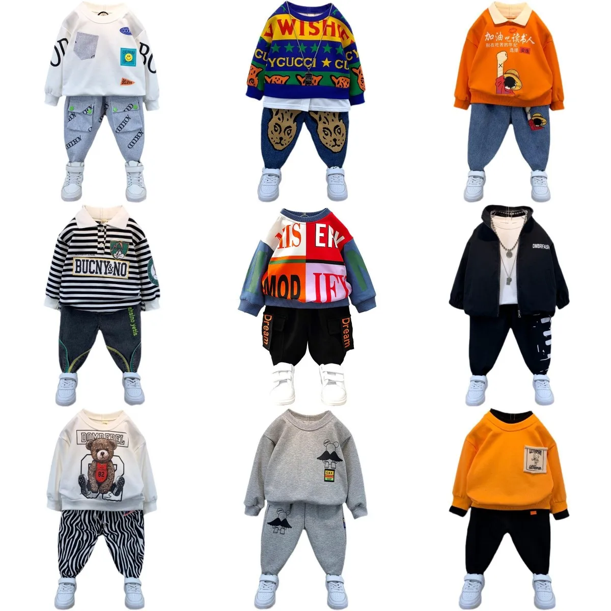 Our factory sells hot children's long-sleeve suits boys clothing sets autumn boys' sports suits cheap boys clothing
Our factory sells hot children's long-sleeve suits boys clothing sets autumn boys' sports suits cheap boys clothing
