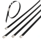 colorful pvc coated 304 stainless steel cable ties
