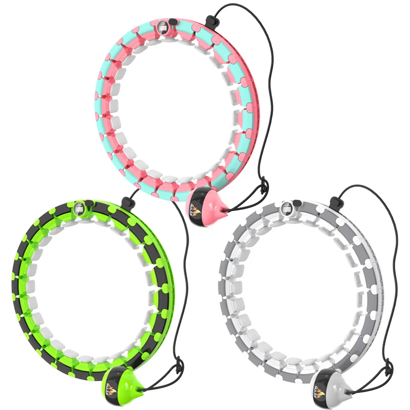 Amazon hot selling weighted hula ring hoops adjustable Fitness Equipment Lumbar massage Adjustable 24 knots Children and adults, Body slimming, waist training, lose weight
Amazon hot selling weighted hula ring hoops adjustable Fitness Equipment Lumbar massage Adjustable 24 knots Children and adults, Body slimming, waist training, lose weight