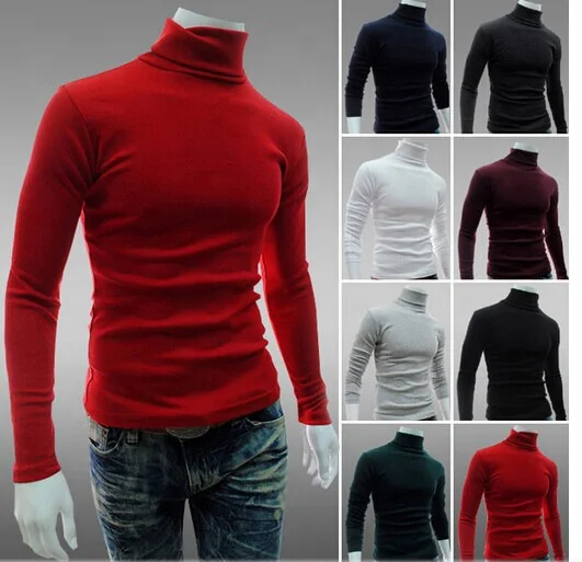 2021 spring and autumn new men's T-shirt high collar solid color casual slim shirts men's pullover
2021 spring and autumn new men's T-shirt high collar solid color casual slim shirts men's pullover
