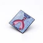 Metal Craft Gifts Aluminum Alloy Wholesale China Manufacture Glitter Trump 2020 Pins