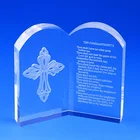 Laser Engraving Religion Custom Made Square Gift Crystal
