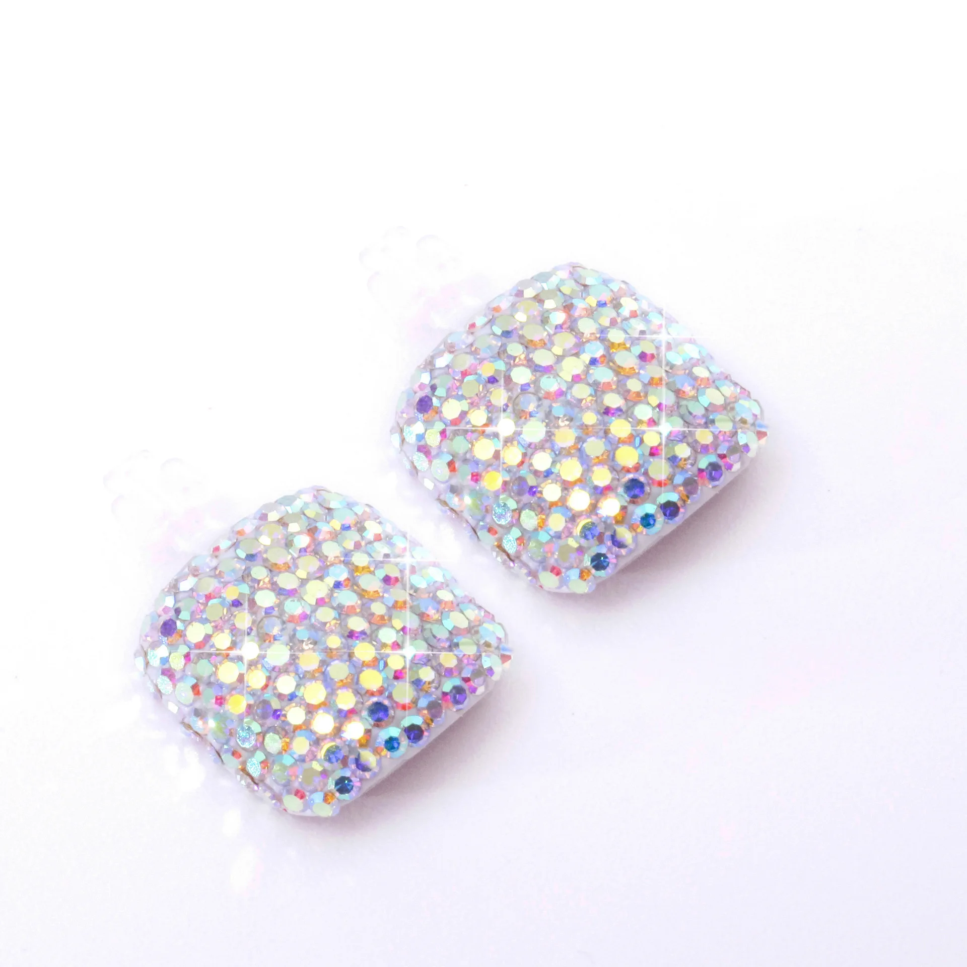 Luxury Full-Diamond Press On Nails Full Cover Square False Artificial Acrylic Full Rhinestones Toe Nail Tips 80 types can choose, 80 colors
Luxury Full-Diamond Press On Nails Full Cover Square False Artificial Acrylic Full Rhinestones Toe Nail Tips 80 types can choose, 80 colors