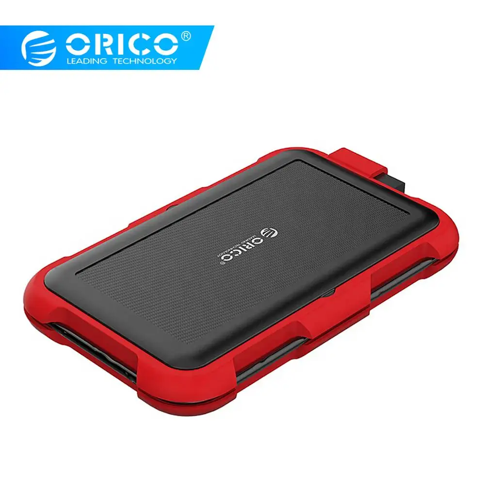 

ORICO Triple Protection 2.5 inch SSD HDD Enclosure USB3.0 SATA Silicone Outdoor 5Gbps 4TB Hard Drive Case with Cable Slot 2799U3