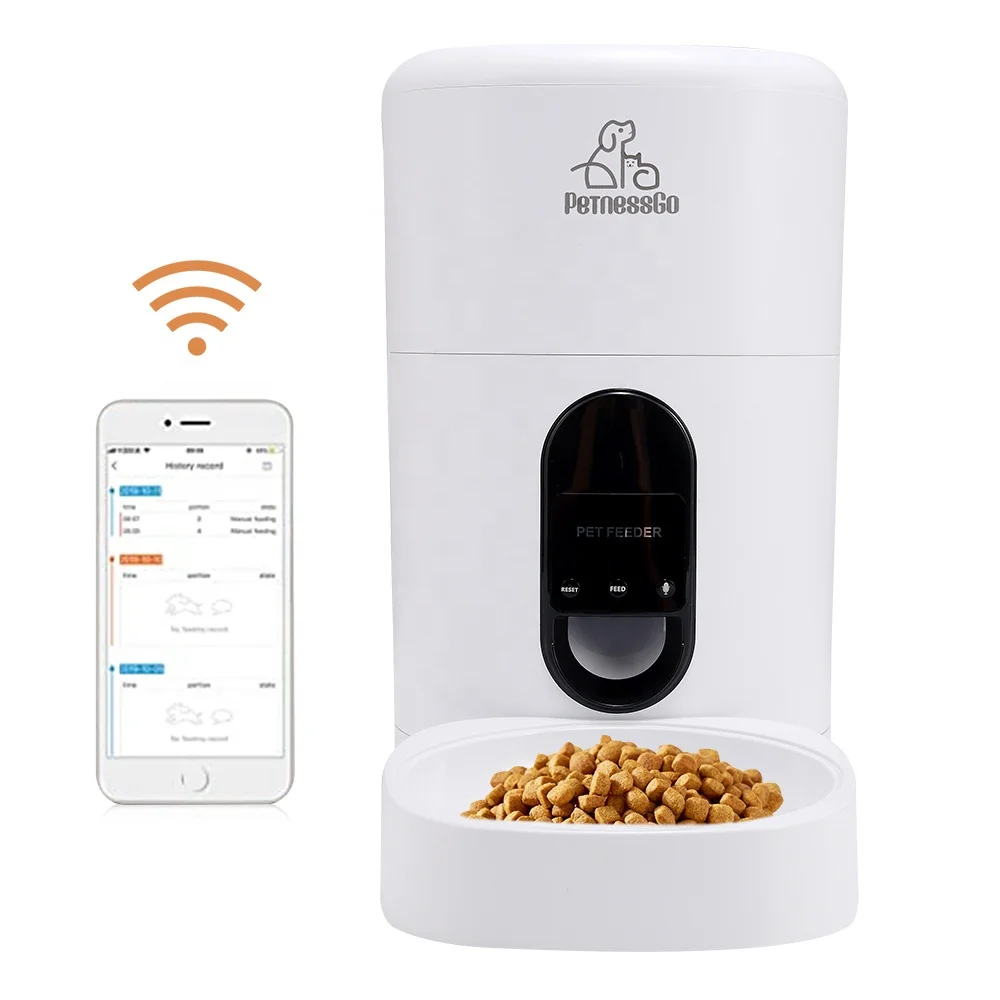 PeTnessGo 4L Mobile App Control Dog Camera Feeder Clog Free Cat Food Dispensers for Puppy Cats Dust Sealing Wifi Pet Camera, White
PeTnessGo 4L Mobile App Control Dog Camera Feeder Clog Free Cat Food Dispensers for Puppy Cats Dust Sealing Wifi Pet Camera, White