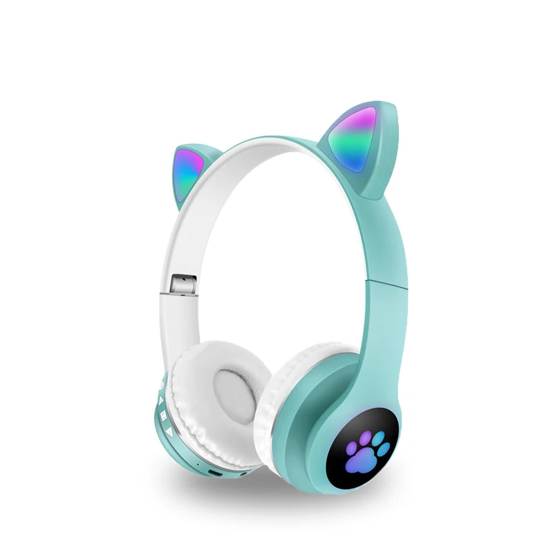2021 Fashion Folding Stereo Bass Mobile Wireless LED cat-ears Headphones Blue-tooth Headsets Headband FM+wireless+wired+TF, Black
2021 Fashion Folding Stereo Bass Mobile Wireless LED cat-ears Headphones Blue-tooth Headsets Headband FM+wireless+wired+TF, Black