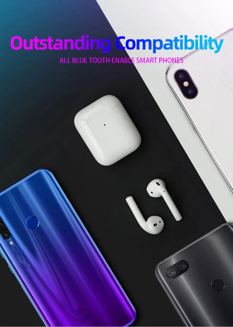 High Quality Wireless bt5.0 Stereo Earbuds tws 1:1 earpod with popup window connection, i9s, i11, i12, i88, i99 TWS earphone - ANKUX.COM