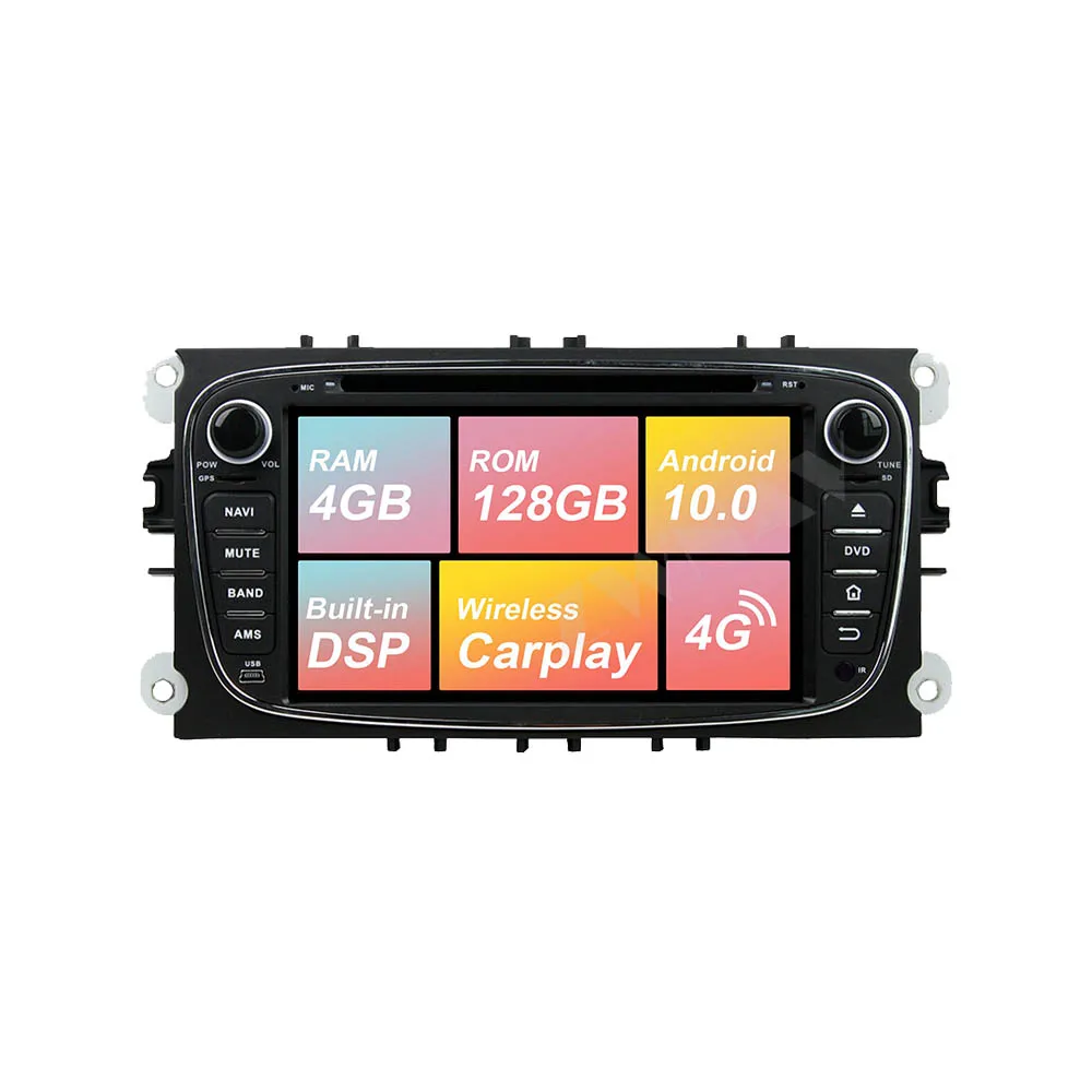 Android 10 128G Car multimedia player For Ford black Mondeo 2008-2011 Expedetion 2006-2009 Explorer Focus Fusion Navigation GPS
Android 10 128G Car multimedia player For Ford black Mondeo 2008-2011 Expedetion 2006-2009 Explorer Focus Fusion Navigation GPS