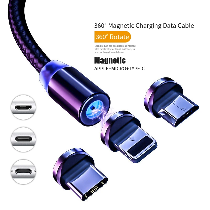 Hot Sale Super Magnetic Three-In-One Multi-Function Mobile Phone Charging Cable 3 In 1 Usb Charger Cable For Phone Type-C Micro
Hot Sale Super Magnetic Three-In-One Multi-Function Mobile Phone Charging Cable 3 In 1 Usb Charger Cable For Phone Type-C Micro