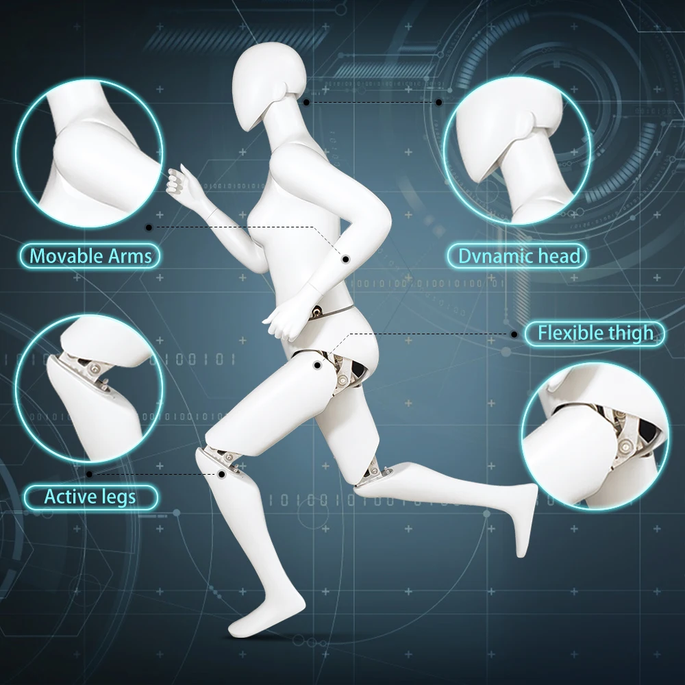 Sports female mannequin running female mannequin Athletic female mannequin